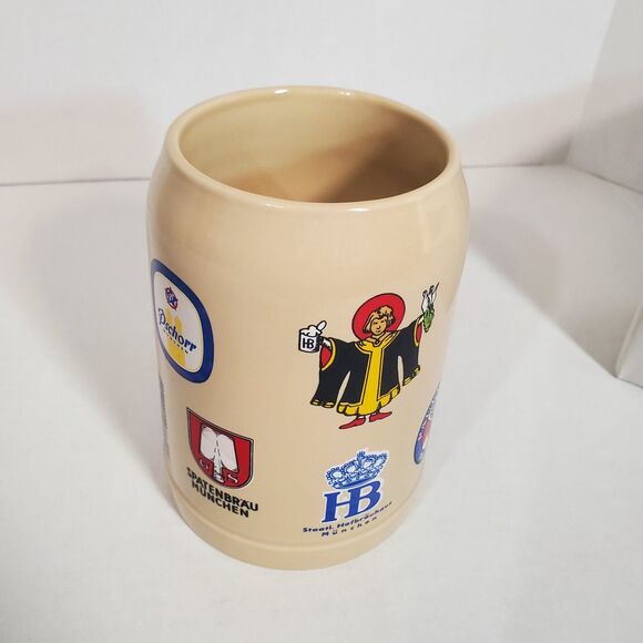GERMAN BEER Hall STEIN‎ Mug LOGO München HB Paulanerbrau JW Spatenbrau PSCHORR - Picture 8 of 12